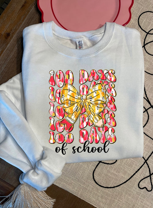 100 Days of School Pencil Bow