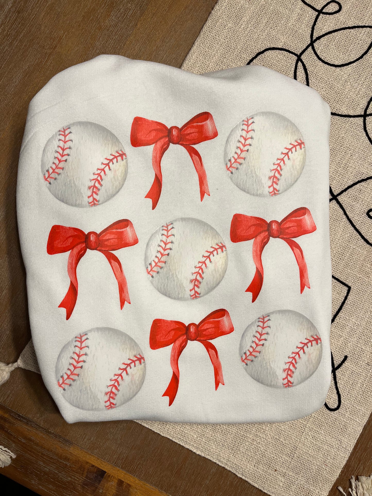 GA Baseball Coquette Bow